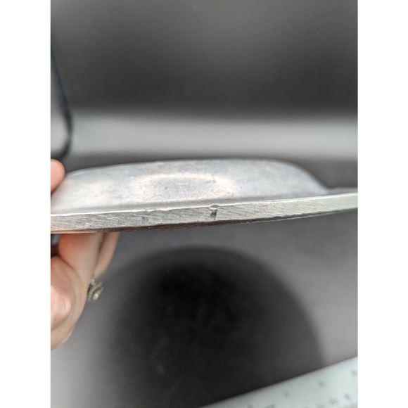 Vintage Pewter Cheese tray plate Craft American By Bon Chef Kenilworth NJ 9 inch - Picture 3 of 11